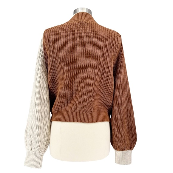 UPWEST Colorblock Wrap Sweater L - Picture 5 of 6